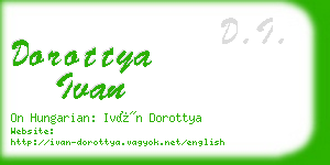 dorottya ivan business card